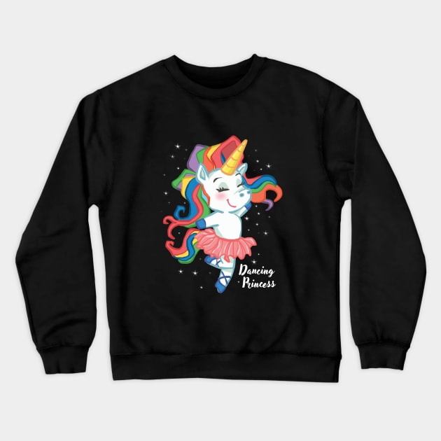 Girl Ballerina SHIRT Unicorn ballet dancing Kids Gift Crewneck Sweatshirt by ELFEINHALB